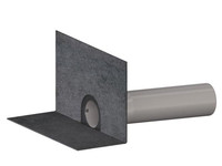 Dallmer Attikaablauf DallBit, Ablaufstutzen seitlich, 3° abgewinkelt