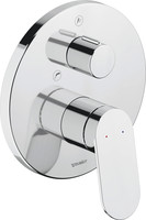 Duravit Fertigmontageset Wave, UP-Wannen-Einhebelmischer, Umstellventil