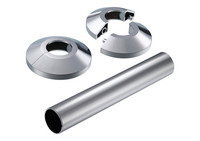 Danfoss Wandrosette, 2x, mit Schieberohr für Einzelanschluss