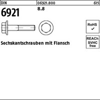 DIN  6921 Sechskantschrauben mit Flansch