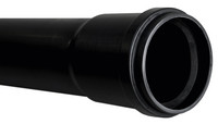 Ostendorf Kabelschutzrohr PE, 6000 mm, schwarz, mit Steckmuffe Dupplex-System