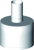 Almeva Mündungsabschluss LAL, PPH/Stahl weiß beschichtet