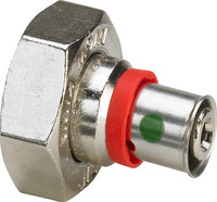 Viega Press-Verschraubung Fonterra 1236, Rotguss vernickelt, mit SC-Contur