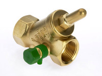 Bender Freistrom-Rückflussverhinderer 1701, CR-Messing, mit Entleerung