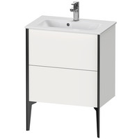 Duravit Waschtisch-Unterschrank XViu Compact, 2 Auszüge, stehend, schwarz matt