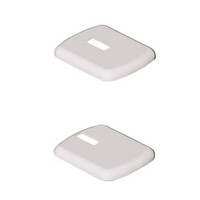 Wemefa Kunststoffrosetten, 138 x 115 mm, weiß, glänzend, 2-tlg.