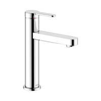 KEUCO Waschtisch-Einhebelmischer 130 IXMO Flat, Ausladung 124 mm, ohne Ablaufgarnitur