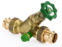 Bender Freistromventil 1531 Viega San/Profi-Press, CR-Messing, Oberteil nichtsteigend, mit Entleerung