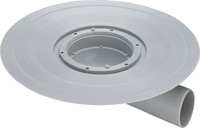 Viega Balkon-/Terrassenablauf-Grundkörper Advantix 4943.21, Kunststoff grau, Ablauf waagerecht