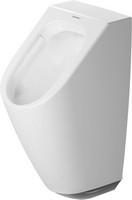 Duravit Elektronik-Absaug-Urinal Me by Starck, 30 x 35 cm, Batterieanschluss, mit Fliege, Zulauf von hinten