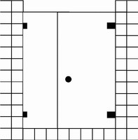 FORMAT Design 3.0 Ganzglas-Tür mit Festfeld für Nische, HS rahmenlos, Kristallglas hell
