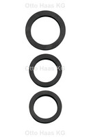 HAAS Dichtung, für Verschraubungen, Gummi, schwarz
