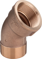 Viega Bogen 3121, 45°, Rotguss