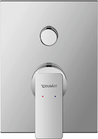 Duravit Fertigmontageset Manhattan, UP-Wannen-Einhebelmischer, Umsteller mit automatischer Rückstellung