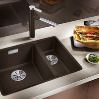 Blanco Becken SUBLINE 340/160-F SILGRANIT, Hauptbecken links, ohne Ablauffernbedienung