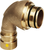 Viega Anschlussbogen Geopress G 9694G, 90°, Rotguss, mit SC-Contur