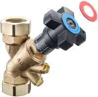 Oventrop Strangregulierventil Hydrocontrol VTR, PN 16, mit Blindstopfen, Rotguss