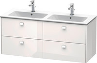 Duravit Waschtisch-Unterschrank Brioso, 129 x 47,9 x 55,3 cm, 4 Schubkästen, wandhängend