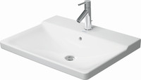 Duravit Möbelwaschtisch P3 Comforts, mit Hahnloch und Überlauf, mit Hahnlochbank