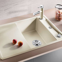 Blanco Spüle Axia III 45 S SILGRANIT, reversibel, mit Ablauffernbedienung/Holzschneidbrett