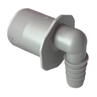 HAAS Schlauchanschluss, grau, 90°, für Schläuche 18-23 mm