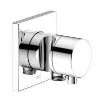 KEUCO Fertigmontageset IXMO Comfort, UP-Absperrventil, eckig, Schlauchanschluss/Brausehalter