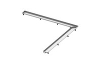 TECE Fliesenmulde TECEdrainline plate, für Winkelrinne 90°, Edelstahl poliert