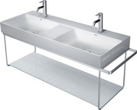 Duravit Metallkonsole DuraSquare, 126,5 x 45 cm, wandhängend