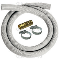 HAAS Ablaufschlauch, Gummi, grau, für Wasch- und Spülmaschine