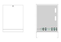 Strawa Frischwasserstation Friwara W, dezentral, Aufputzschrank, mit Anschlussleiste