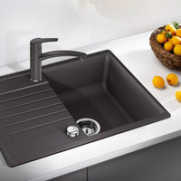 Blanco Spüle ZIA 45 S Compact SILGRANIT, reversibel, mit Ablauffernbedienung