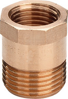 Viega Reduziernippel 3244, Rotguss, mit Mehrkant