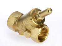 Bender Freistrom-Rückflussverhinderer 1700, CR-Messing, ohne Entleerung