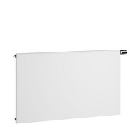 Kermi Flachheizkörper Typ 10 Therm X2 Plan-V, einreihig, Ventil rechts, ohne Abdeckung, weiß