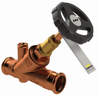 Kemper System-Absperrventil Weser, PN 16, Rotguss, mit Entleerstopfen