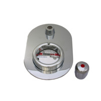 Deltamess Trockenkapsel TKS UP smart M, für Miniblock Q3 2,5 cbm/h, mit Chromgarnitur, Ventilgriff