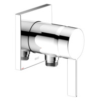 KEUCO Fertigmontageset IXMO SOLO Pure, UP-Brause-Einhebelmischer, Schlauchanschluss, eckig