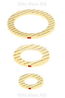 HAAS Gasabsperrventil-und Gaskugelhahndichtung, gelb