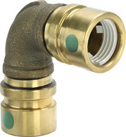 Viega Bogen Geopress 9616TW, 90°, Rotguss, mit SC-Contur