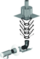 Almeva Abgassystem Grundpaket 7E LIK, starr, raumluftabhängig, EST-Abschluss