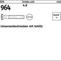 DIN   964 Linsenkopfschrauben mit Schlitz