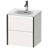 Duravit Waschtisch-Unterschrank XViu, 51 x 42 x 55,7 cm, 2 Schubkästen, schwarz matt