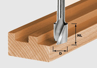 Spiralnutfräser HW Voll-Hartmetall mit Grundschneide