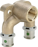 Viega Doppelwandscheibe Sanfix-P 2125.7, Rotguss, SC-Contur