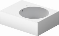 Duravit Universalbecken Scola, 61,5 x 46 cm, mit Hahnloch, Überlauf, Hahnlochbank