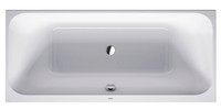 Duravit Rechteck-Badewanne Happy D.2, Einbauversion, 2 Rückenschrägen, weiß