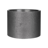 Gebo Stahlmuffe, halbe Länge, schwarz