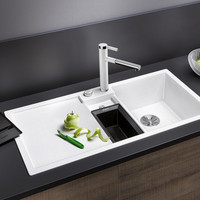 Blanco Spüle COLLECTIS 6 S SILGRANIT, Hauptbecken rechts, mit Ablauffernbedienung/Zubehör