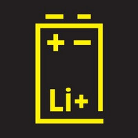 Mit wiederaufladbaren Li-Ion-Akkus ausgerüstetes Gerät.