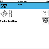 DIN 557 A 4 Vierkantmuttern